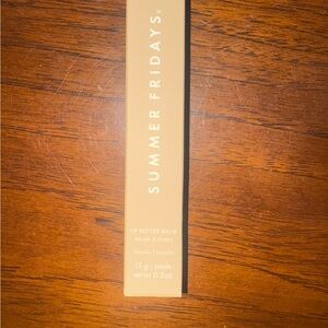 Summer Fridays Vanilla Lip Balm in Tan Packaging